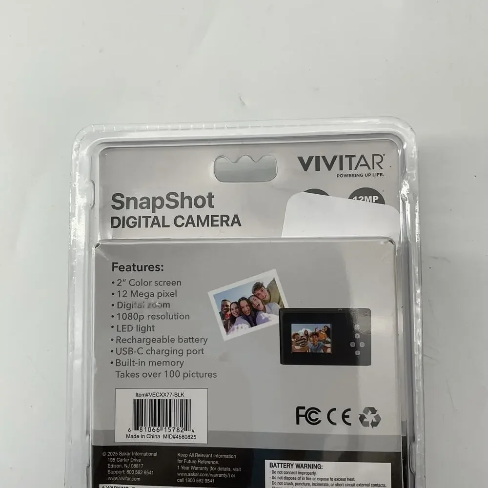 Vivitar SnapShot Digital Camera - Black